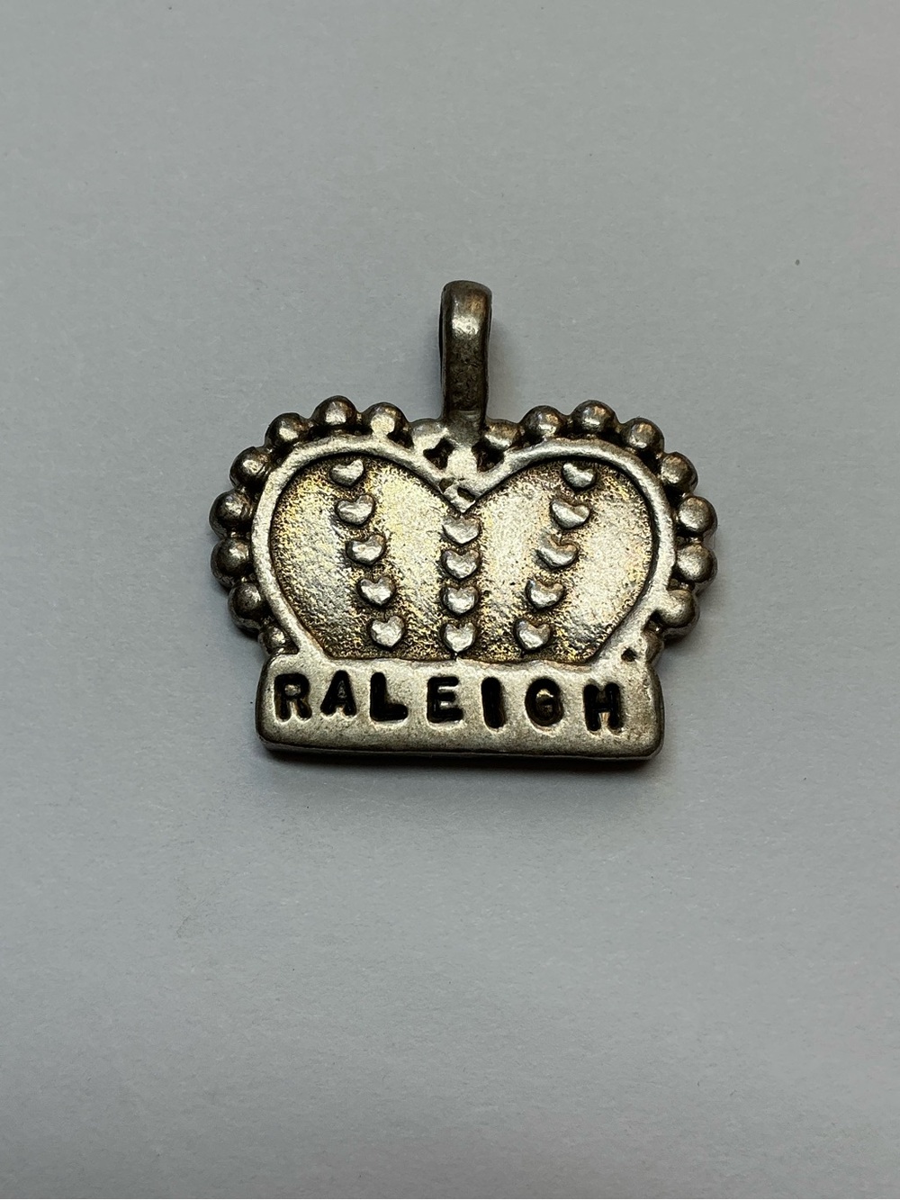 Authentic Silver Bonsai Gallery RALEIGH Heavy Sterling Silver Crown Pendant.